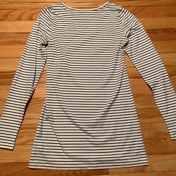 The Limited Black and White Striped Bow Tee - Picture 2 of 5